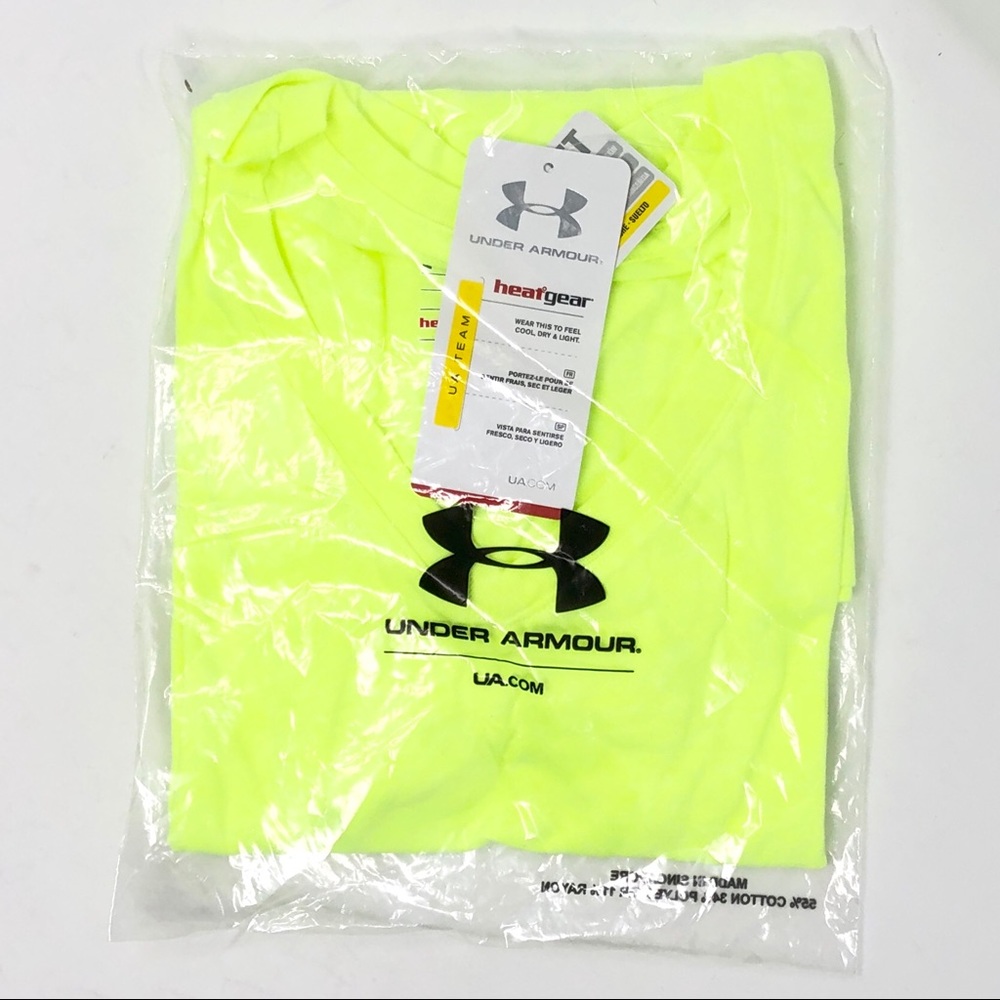 Under Armour Women's Stadium V-Neck Yellow - Picture 4 of 4
